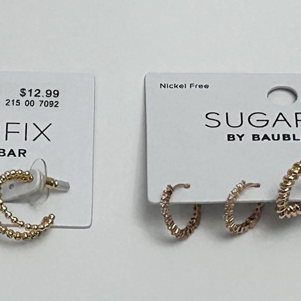 Set Of SugarFix By Baublebar  Pierced‎ Post Back Earrings